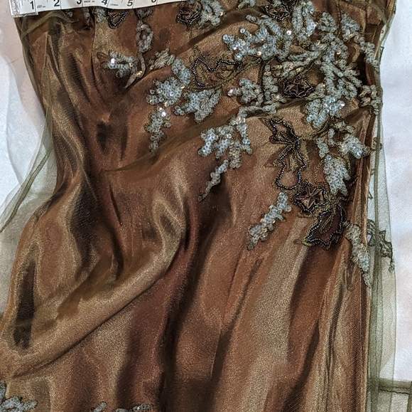 Sue Wong Nocturne bronze green mix - Picture 9 of 11